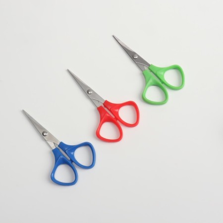 Scissors are manicure, straight, 10.5 cm, silver color/mix-3