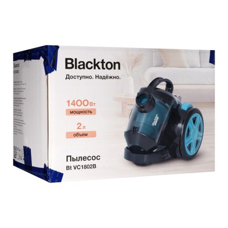 Blackton BT VC1802B vacuum cleaner, 1400/350 W, 2 l, gray-red-9