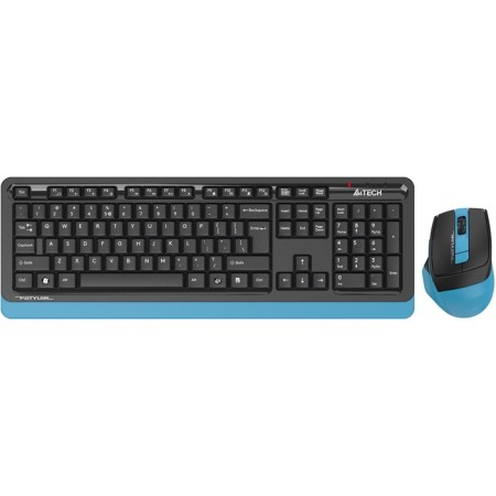 Keyboard + Mouse A4Tech FSTYLER FG1035 Claw: Black/Blue Mouse: Black/Blue USB Wireless 10046