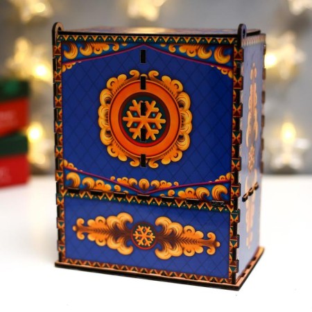 Tea house "Happy New Year!" 20x15x8.5 cm-4