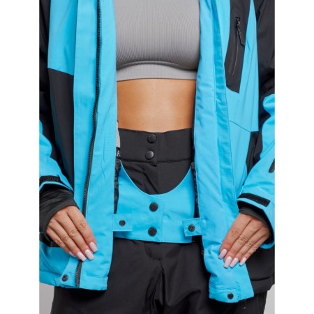 Ski costume female winter, size 60, blue color-6