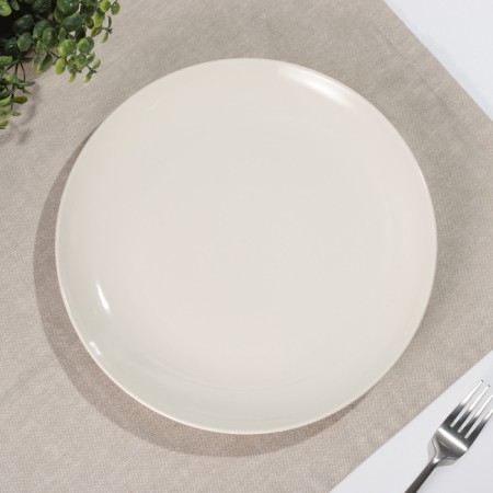 Porcelain plate "365+", D = 27 cm, white