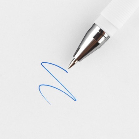 Handle Blue Blue Paste 0.7 mm with a cap “shining” plastic, mixing mix-1
