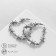Earrings Metal "Wire" prickly, silver color