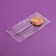 BOPP package with adhesive valve, transparent 10 x 18/4 cm, 25 μm