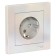 SEETLASDESIGN socket, 16 A, with curtains, assembly, with salary, pearl color