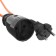 The extension cord on the frame Luazon Lighting Eco, 1 Roset, PVS 2x0.75, 6 A, 1300 W, 30M, Orange