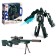 Sniper Rifle robot transforms, with metal elements