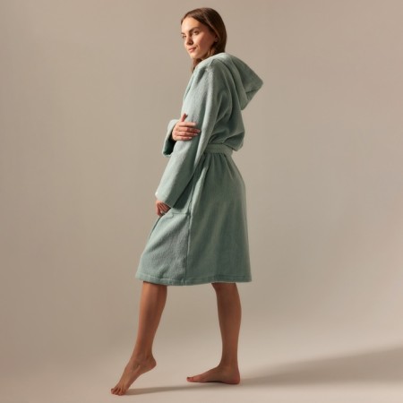 Terry robe with a hood Women's SL Home: Basic "Azzura", Rr. M, 100% HL, 420 g/m2-5