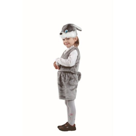 Carnival costume "Gray Hare", fur, p. 28, height 110 cm