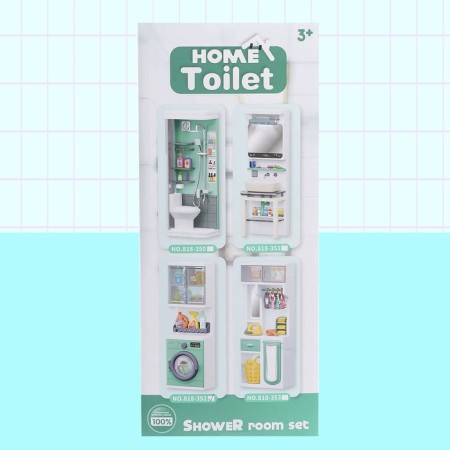 A set of furniture for dolls "POSTICH", washing machine, accessories mix-11