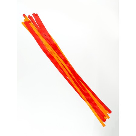 Carnival set "Clear Sun": rim, belt, ribbons, red-orange-8
