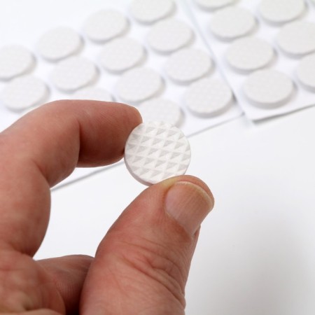 Furniture round tundra, d = 18 mm, 32 pcs., Polymer, white-5
