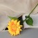 Artificial flowers "Gerbera silk Galant" 45x9 cm, yellow