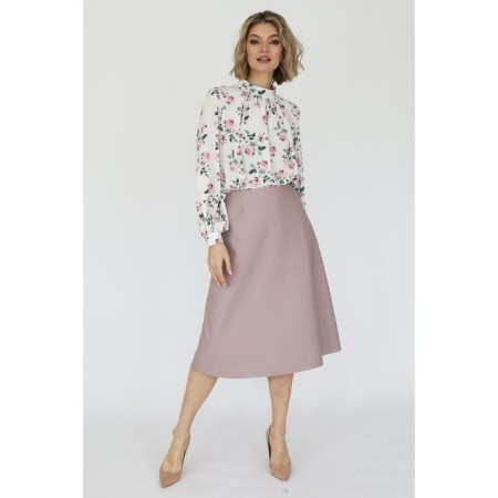 Midi skirt of artificial leather, size 42-3