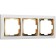 Frame for 3 posts WL03-FRAME-03-WHITE-GD, Color Gold, White