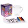 Muging mugs with stained glass paints "Unicorn and stars"