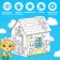 House-coloring house, 2 in 1