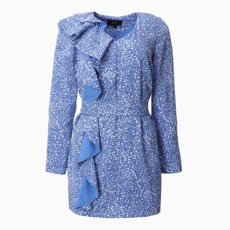 Women's dress with oxen mist, size 50, blue-5