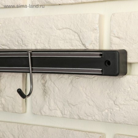 Holder for knives magnetic with hooks of the share "Line", 34 cm-6
