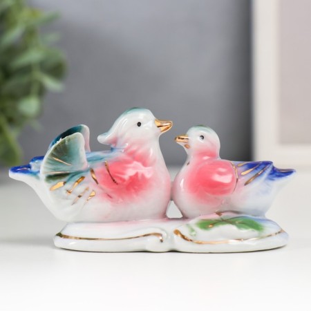 Souvenir Ceramics "Ducks-Mandarinka in the Pond" 4.5x3.5x9.5 cm
