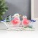 Souvenir Ceramics "Ducks-Mandarinka in the Pond" 4.5x3.5x9.5 cm