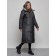 Coat insulated winter female, size 46, black color