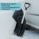 Polycarbonate shovel, bucket 345 × 260 mm, car, aluminum stalk