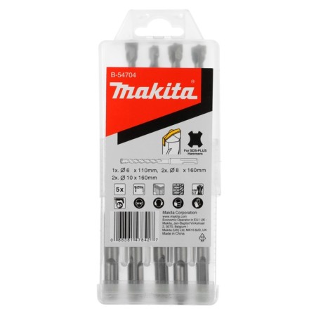 Set of drill Makita B-54704, SDS-Plus, 6-8-10 mm, 5 pcs.-3