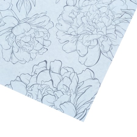 Paper packaging craft double -sided "lilac flowers", 50 x 70 cm-3