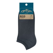Male shortened socks Omsa Eco, size 45-47, color Grigio Scuro