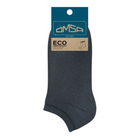 Male shortened socks Omsa Eco, size 45-47, color Grigio Scuro