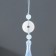 Textile suspension, plastic "Jade pendant" Heavenly 1x2.5x12.5 cm
