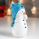 Souvenir Polystone "Snowman in a hat-cat, enthusiastic" 17.5x9x9.5 cm
