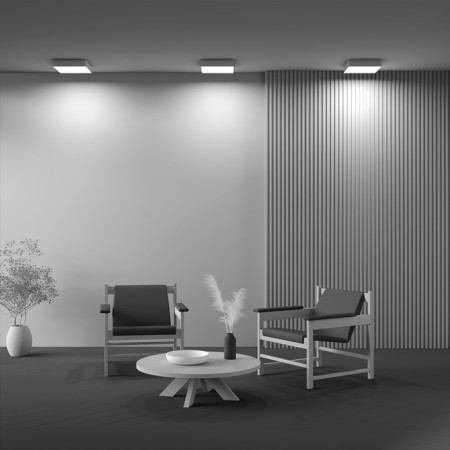 Technical C032CL-36W4K-SQ-W, LED, 36 W, 300x300x60 mm, 2830 lm, 4000K, 2835, white, white lamp-3