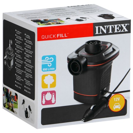 Electric pump, 3 nozzles, 110-120V, automobile, 66636 Intex-6