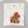 Set of buttons of decorative plastic "Red strawberry" set 10 pcs 2.1x1.5 cm