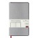 Diaumer Lowed A5, 136 Bridge sheets, artificial leather cover, metal edging, lies, silver