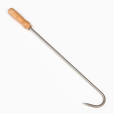 Croeck for meat is universal, 49cm, with a wooden pen