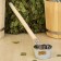 Stainless steel bathhouse, 0.35l, 60 cm, with a wooden pen, "Dobroparov"