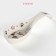 Porcelain stand under a spoonful of the share "Cats Aristocrats", 21.5 × 7.5 cm, white color