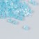 Glass beads 6/0 "Cube. Translucent. Blue" 10 g
