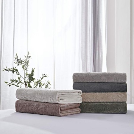 Vivaldi bedspread, size 220x240 cm, color Stone-1
