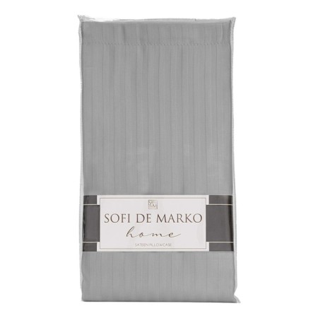 Pillowcase, size 50x70 cm, gray color-1