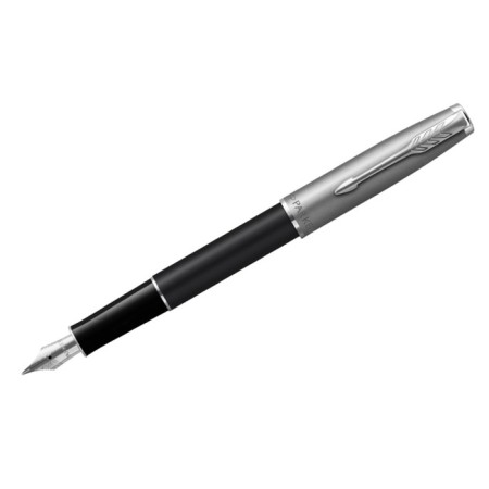 Fright pen Parker Sonnet Sand Blasted Metal & Black Lacquer, 0.8mm, Chern, UD/UP 2146864 1032847