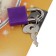 Notebook Gift Book on a lock, A5, 50 sheets, line, "Flowers/ butterflies", mix