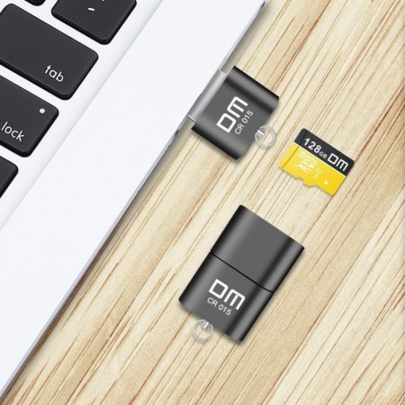 Mini Luazon LNCR-012 cartrider for Microsd TF, USB 2.0, speed 480 Mbit/s, black-2