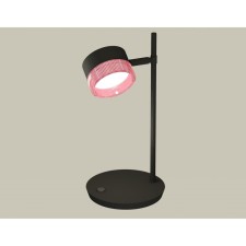 Turniper -blanket desktop with composite crystal Ambrella Light, XB9802251, GX53 LED 12 W, color black sand, pink
