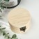 Casket wood simple round 9.2*9.2*5.2 cm
