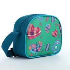 Bag's bag with lightning, turquoise color
